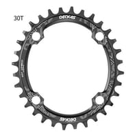 Genérica - Plato Ovalado Mtb Narrow Wide Bicicleta 30T 32T 34T 36T 38T Negro