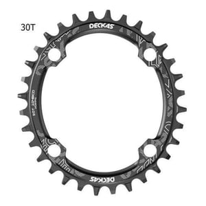 Genérica - Plato Ovalado Mtb Narrow Wide Bicicleta 30T 32T 34T 36T 38T Negro