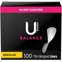 U By Kotex - Panty Liners U De Kotex Balance Daily Light Absorbency 100