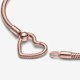 thumbnail image 3 of Pulsera PANDORA Moments Cierre Corazón Oro Rosa, 3 of 3