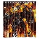 thumbnail image 1 of Cortina de ducha de Transformers Bumblebee Fighting, juego de cortina de baño con ganchos, tamaño 66 x 72 pulgadas, 1 of 3