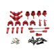 thumbnail image 2 of Conjunto Combinado De Piezas De Repuesto De Coche Teledirigido, Accesorio Para Wltoys 1/28 K989 K979 K969 RC Car Rojo, 2 of 5