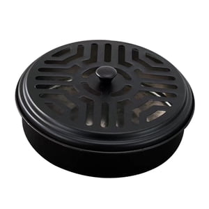 Magideal - Soporte De Bobina Para Quemador, Cubierta De Caja De Incienso Reutilizable, Ligera, Clásica, Portátil, Para Acampar, Casa, Piscina, Senderismo, Jardín Negro