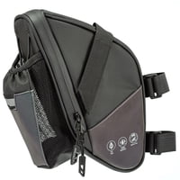 Xusx111 - Bolsa De Asiento De Bicicleta, Bolsa De Sillín De Bicicleta Bajo El Asiento Del Asiento De Ciclismo Con Soporte De Botella De Agua Para Bicicletas De Carretera De Montaña Negro