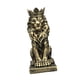 thumbnail image 1 of Figura Decorativa De León Con Corona Para Mesa, De 5,7 Pulgadas De Alto, Para Hoteles, Versátil, Color Bronce, 1 of 5