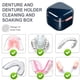 thumbnail image 3 of Estuche para dentaduras postizas, caja de baño para dentaduras postizas para viajes, cuidado limpio, protector bucal y dentaduras postizas, 3 of 5