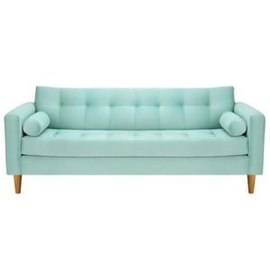 Bodevir - Sofa Retro 3Cg Felpa 04 Verde Agua