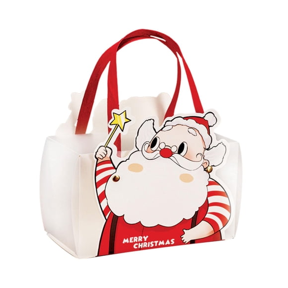 Bolsa De Regalo De Papá Noel, Bolsa De Dulces De Navidad Para Caja De Favores De Fiesta, 19cm X 9,5 Cm X 11cm