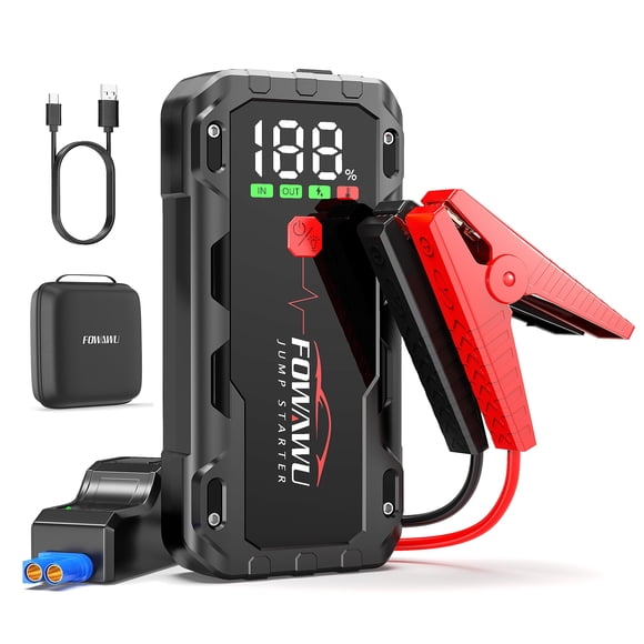 Arrancador FOWAWU 26800 mAh 7000 A 12 V con pantalla LED