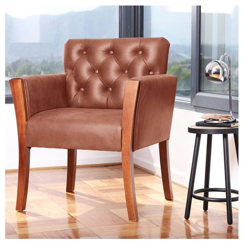 Latam Home - Sitial Kiel Cuero Kentucky Tabaco