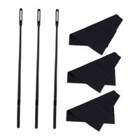 Bothyi - 3 Piezas De Varilla Y Paño De Limpieza Para Flauta Práctico Y Útil Paño De Pulido Para Flauta