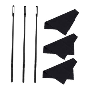 Bothyi - 3 Piezas De Varilla Y Paño De Limpieza Para Flauta Práctico Y Útil Paño De Pulido Para Flauta