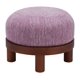 thumbnail image 2 of Otoman Zuo Gome Morado Glicina Estilo Moderno 56x56x44 cm, 2 of 8