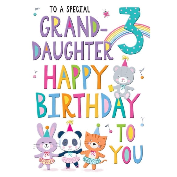 Tarjeta de felicitación Regal Publishing para jóvenes de 3 años