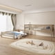 thumbnail image 2 of Full XL over Queen Bunk Bed with Ladder and Guardrails, Walnut, 2 of 3
