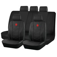 Jj Group - Fundas Asiento Suzuki Eco Cuero Negro – 9 Piezas Bordadas