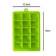 thumbnail image 5 of Bandejas para cubitos de hielo con tapa, paquete de 2 (amarillo y verde), bandejas de silicona para cubitos de hielo flexibles y fáciles de liberar, 15 moldes para cubitos de hielo, sin BPA., 5 of 8