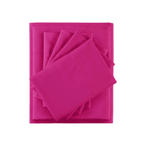 Importclick - Juego Sábanas Poliéster Polar + 2 Fundas 2 Pl Fucsia