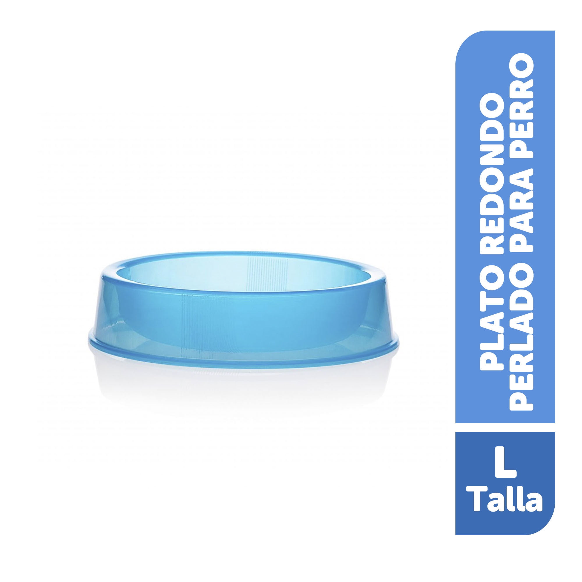 Plato Para Perro Redondo Tamaño L 1 Un Buddy Pet