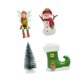 thumbnail image 1 of 4 Piezas De Figuras Navideñas De Elfo, Muñeco De Nieve, árbol, Bota Resistente Para Jardín Exterior, 1 of 3