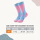 thumbnail image 2 of Calcetines de esquí para niños, paquete de 2 pares de calcetines de snowboard para niños y niñas pequeños, diseño por encima de la pantorrilla con puño antideslizante., 2 of 7