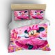 thumbnail image 1 of Minnie girl cartoon bedding set quilt comforter set three-piece queen comforter set king size bed clothes children's beds Bed Sheets, 1 of 5