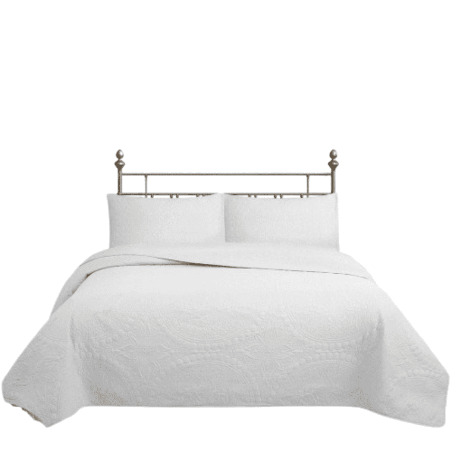 Genérico - Cubrecama Quilt Reversible Queen 220 X 240 Cm Blanco Wonder Collection Martiné