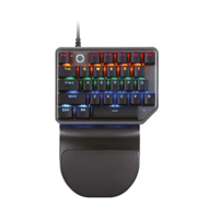 Genérico - Teclado Gamer Nibio One Una Mano Mecánico Rgb Negro