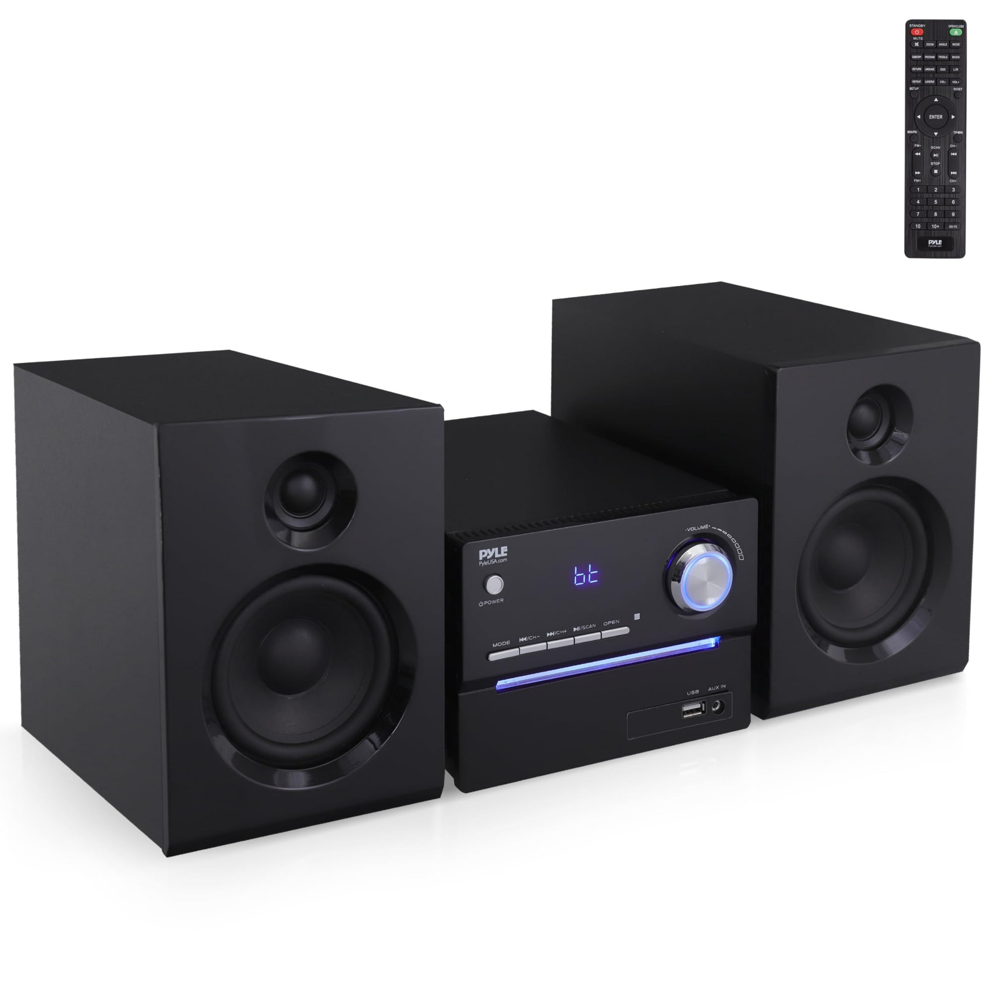 Sistema Estéreo Pyle Cd/dvd Con Bluetooth Y Subwoofer