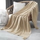 thumbnail image 1 of Manta Nordica Con Borlas Tejida Frazada Decorativa 127x172cm Beige, 1 of 3