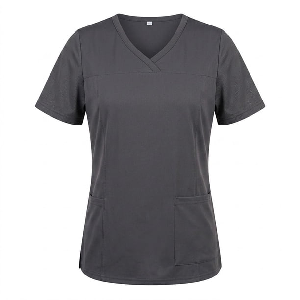 Delantal Mujer tela elasticada. Gris - Art. 2292