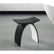 thumbnail image 3 of Taburete de baño/ducha de resina arqueada negra mate de la marca ALFI, 3 of 8