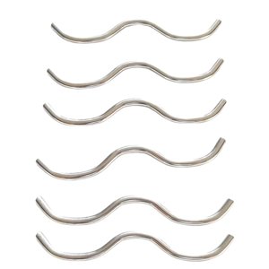 Ioensy - Gancho De Resortes De Trampolín Doble En Forma De W De 6 Piezas Gancho De Resorte Portátil En Forma De W