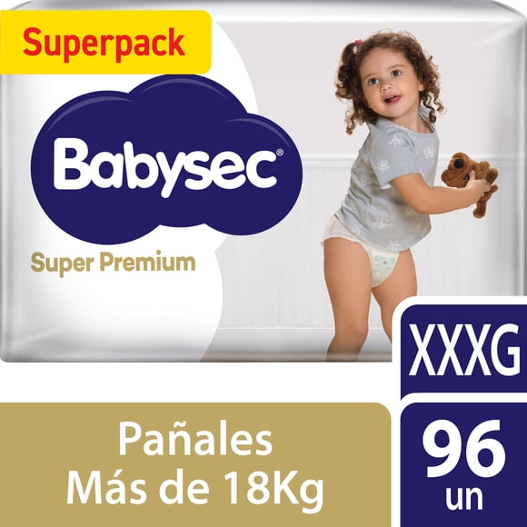 Pañales Babysec Super Premium XXXG., 96 Un