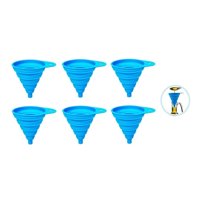 Genérico - Pack X6 Embudo Plastico Embudo De Silicona Plegable Embudo