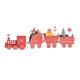 thumbnail image 1 of Lote 4 Decoración De Trenes De Navidad Mini Tren De Madera Juguetes De Regalo Para Niños Para Fiesta Rojo, 1 of 5