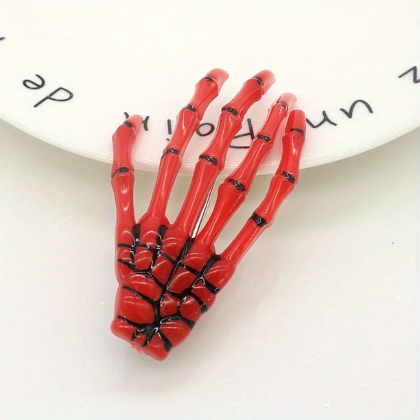 Punk Style Skeleton Claw Hair Clip for Women - Perfect for Halloween and Gothic Style Hair Accessories