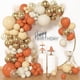 thumbnail image 1 of Kit de arco de globos Archloon naranja de 156 piezas con blanco y dorado, 1 of 5