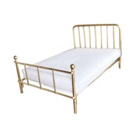 Magideal - 1/12 Cama De Casa De Muñecas, Decoración De Casa De Muñecas, Rústico, Cama En Miniatura De Casa De Muñecas, Muebles En Miniatura Para Diorama De Dormi Oro