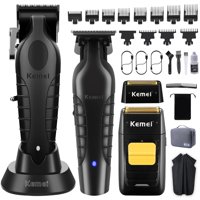 Set De Cortapelos Y Recortadoras Kemei Professional Km-2299