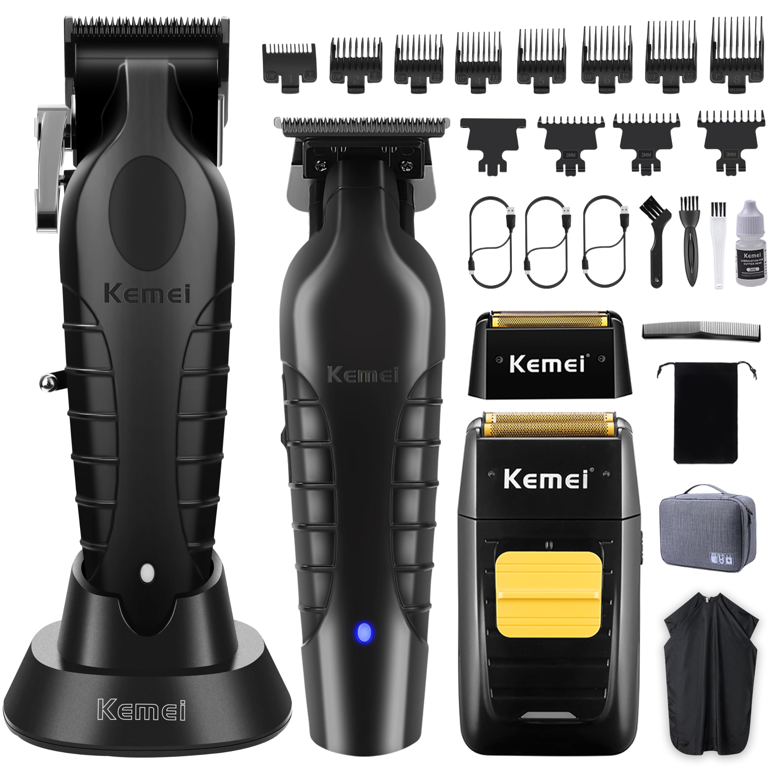 Set De Cortapelos Y Recortadoras Kemei Professional Km-2299