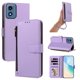 thumbnail image 1 of Funda con Billetera para [Motorola Moto G Play 2024 4G] con Bolsillo Zipper y Tarjetero Morado claro, 1 of 6