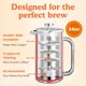 thumbnail image 5 of French Press Ziruma Surgical de acero inoxidable, 1 l/34 oz, sin plástico, 5 of 9