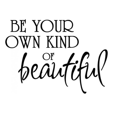 Rienda Libre Graphics - Decomural Be Your Own Kind Of Beautiful Ws-17030