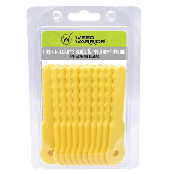 Cuchillas de repuesto Weed Warrior Push-N-Load, 12 unidades