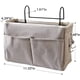 thumbnail image 2 of Organizador colgante para almacenamiento de cama, paquete de 2, organizador para literas, dormitorio, barandillas para cama de hospital, cama de bebé (gris y azul), 2 of 4