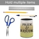 thumbnail image 5 of Orgullo y Prejuicio-theme Cylinder Pen Holder Pencil Organizer with Flannel Lining PVC Leather Material Cardboard Base for study work 10*8CM, 5 of 6