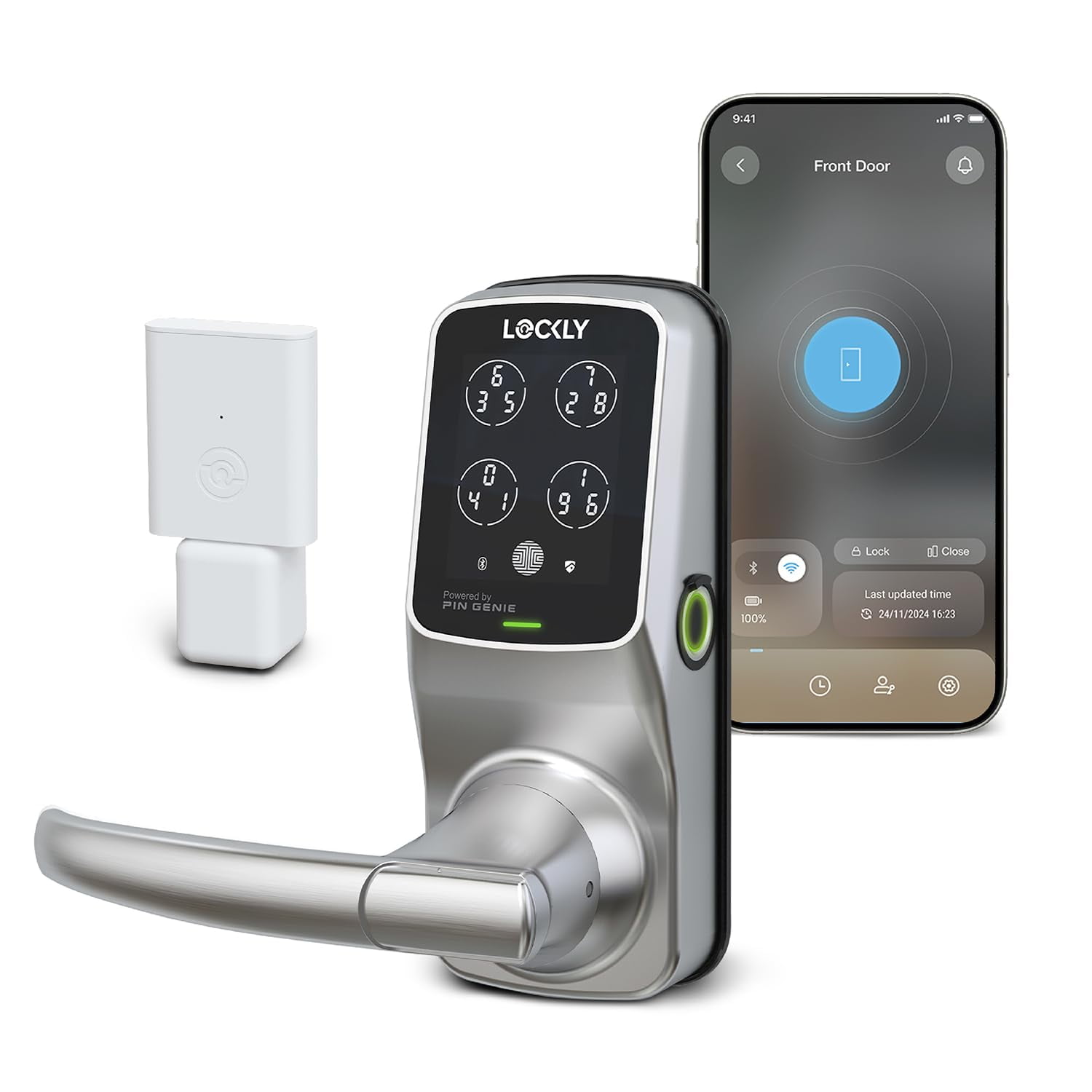 Cerradura Inteligente Lockly Secure Pro Con Huella Digital, Wi‑fi Y Acceso Sin Llave