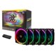 thumbnail image 1 of Pack de 5 Ventiladores para PC Antec Prizm 120 ARGB, 5 Unidades, Color Negro, 1 of 3