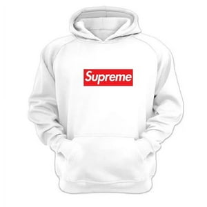 Genérico - Polerón Canguro Supreme Blanco Talla L Unisex